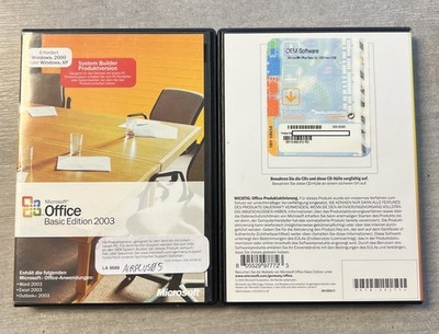 MS Office 2003 Basic OEM Vollversion deutsch inkl. Excel 2003+Word 2003