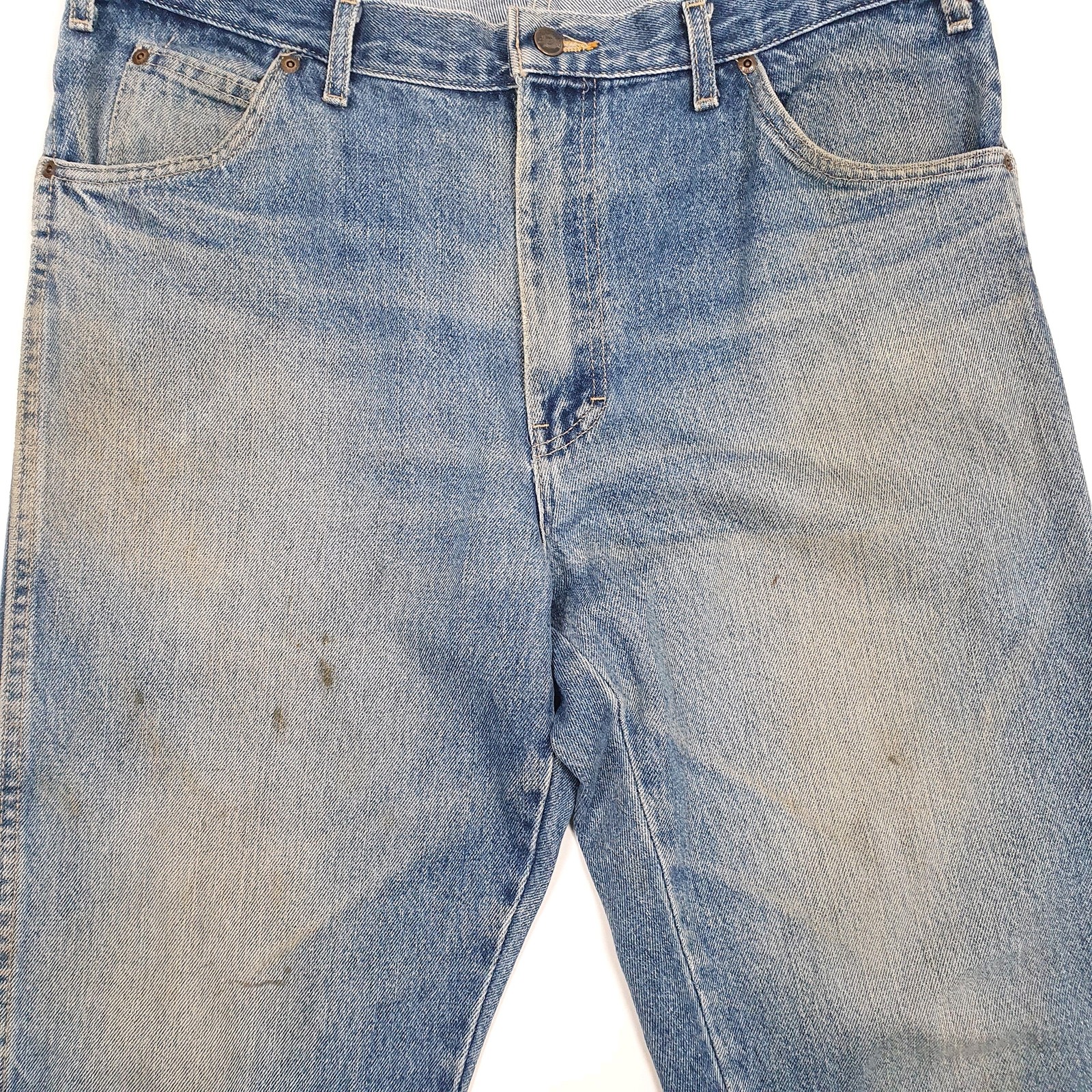 Mens DICKIES Casual Regular Fit Blue Denim Jeans Trousers W36 L30 image 4