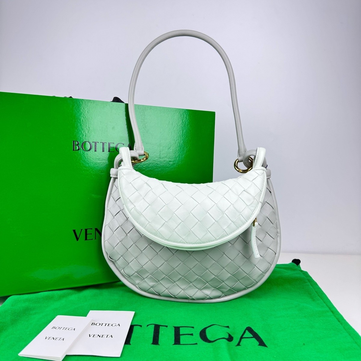 Bottega Veneta ノベルティ 未開封 Bottega Veneta Pre-Owned Authentic Underarm Bag Colorblock | eBay