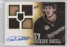 2013-14 Panini Prime Rookie Patch Auto /199 Rickard Rakell #190 Patch Auto 6i4