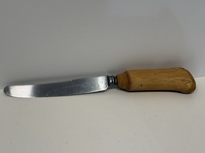 Antique Latham & Owen Excalibur Hand Carved Wood Handle Knife Sheffield England