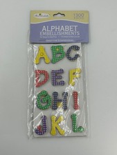 Miss Elizabeth's Alphabet Embellishments Gingham 1300 Pieces Scrapbooking