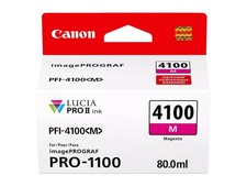 Canon PFI-4100 80ml Pigment Ink Tank for imagePROGRAF PRO-1100 Printer, Magenta