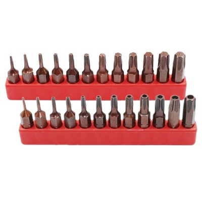 12Pieces Hexagonal Hex Alan Key Bit 6.35mm Shank Wind Batch Screwdriver