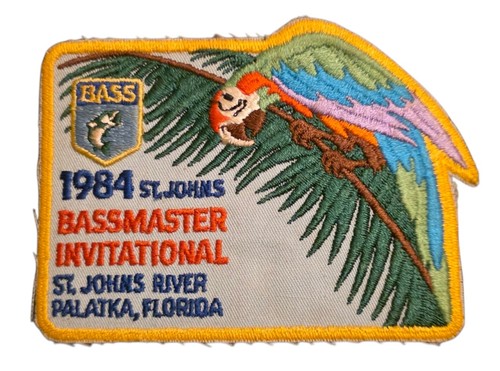 Vtg 1984 Bassmaster Invitational Patch St. Johns River Palatka, Florida 