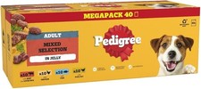 120 x 100g PEDIGREE Adult Wet  Dog Food Pouches Mixed Selection in Jelly  4.04 per kilo