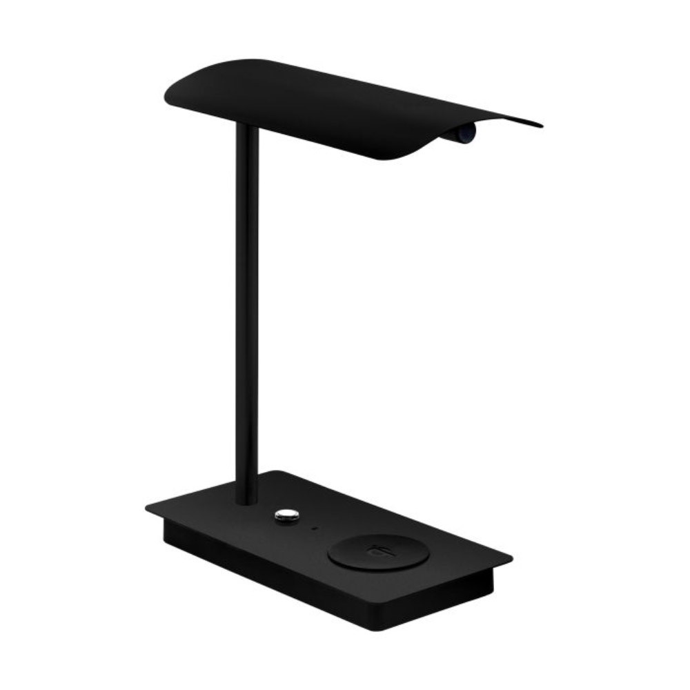 Eglo Arenaza Black LED Touch Table Lamp 5.8W 3000K Inductive Charger 99829