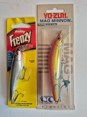 Two Jerkbait  Lures -  Yozuri Mag Minnow & Frenzy minnow