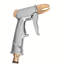 High Pressure Water Spray Metal Gun Brass Nozzle Garden Hose Pipe Lawn Car Wash