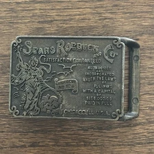 Vintage Belt Buckle Sears Roebuck & Co Chicago 1897 Advertisement Catalogue 104