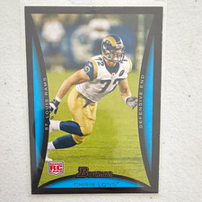 Topps 2008 Bowman Chris Long Rookie #235 St. Louis Rams NFL Football Card. rookie card picture