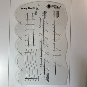 June Tailor Fancy Fleece JT-783 Quilting Tool/template