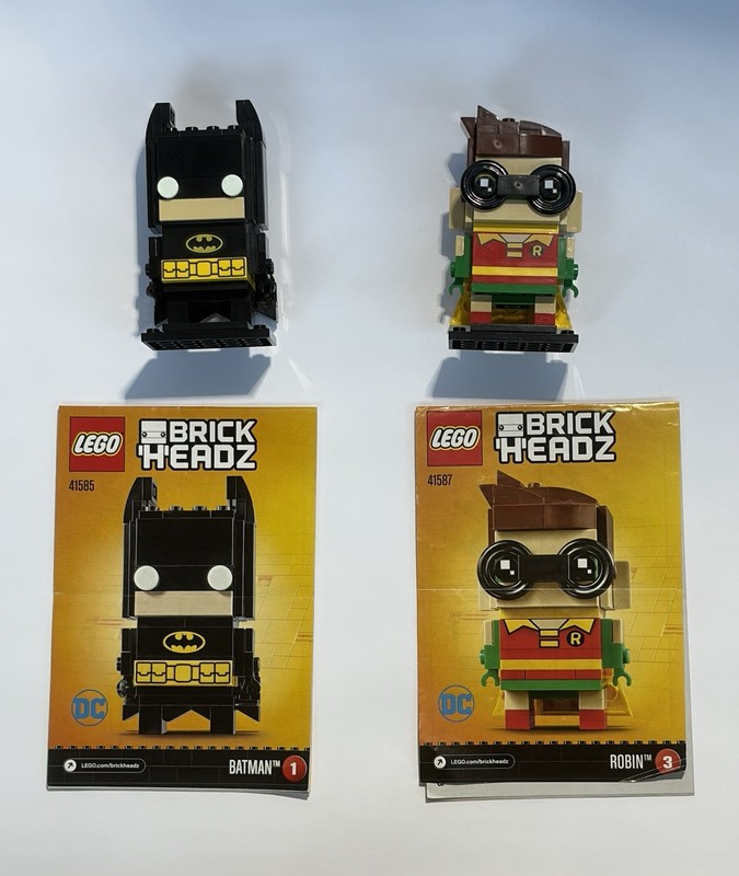 LEGO Batman Movie BrickHeadz 41585 Batman and 41587 Robin