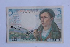 Banknote 5 Francs berger type 1943 France (31329)