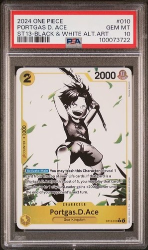 Portgas.D.Ace (Parallel) graded PSA 10 for sale on eBay