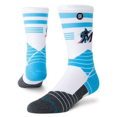 Unisex Stance  White Miami Marlins Diamond Pro Crew Socks