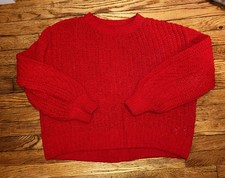 H&M Chunky Red Sweater Medium