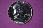 1958- Franklin Half Dollar Silver #P33226
