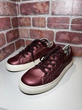 Taos Plim Soul Lux Women's Sneaker Soft Premium Leather Burgundy Size 8.5
