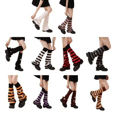 Women Leg Warmers Fashion Knit Leg Warmers Long Leg Socks JK Uniform Foot Cover