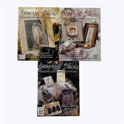 Somerset Studio Magazine Lot 3 Issues 1997-1999 Paper Stamping Letter Arts Craft