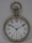 ANTIQUE WALTHAM POCKET WATCH CRESCENT ST 1904 18S 21J w/ ILLINOIS NICKEL CASE