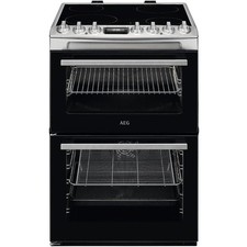 Image of AEG CCX6740ACM Ceramic Cooker 60cm in Stainless Steel GRADE A
