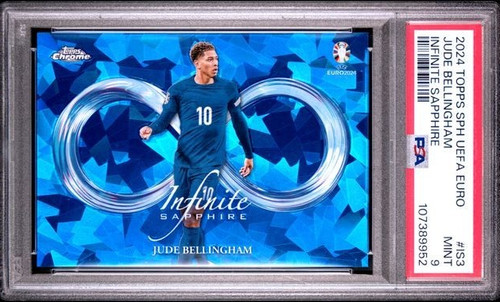 Jude Bellingham 2024 Topps Sapphire UEFA Euro Infinite Sapphire #IS-3 PSA 9