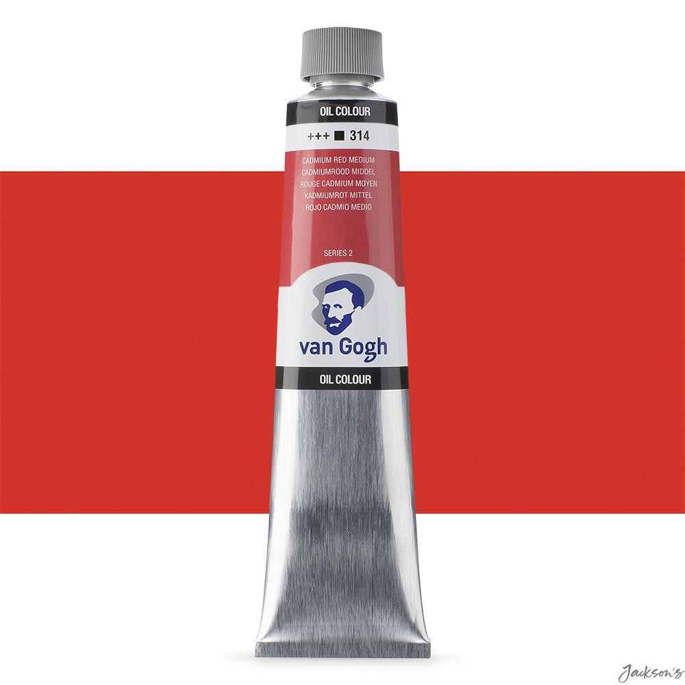 Royal Talens Van Gogh Oil Paint Cadmium Red Medium 200ml Artists Painting