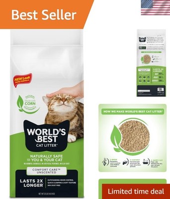 32-Pound Comfort Care Cat Litter - Quick Clumping, Eco-Friendly & Odor Control