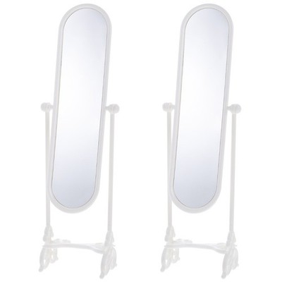 2 Pieces Miniatur Standspiegel Kleiner -Spiegel Miniatur-Hausaccessoires