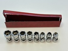 VULCAN Tools USA 8pc 3/8" Drive Metric 9mm-19mm Universal Swivel Socket Set 6PT.