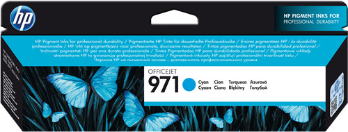 Cartouche cyan HP 971 haute précision anti-bavure CN622AE
