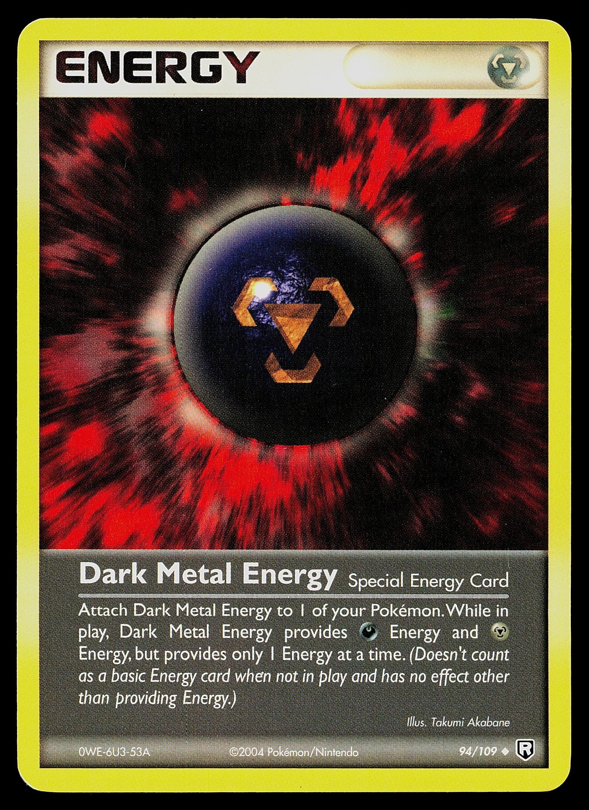 Pokemon Card - Dark Metal Energy Team Rocket Returns 94/109