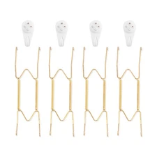 Bilillo 4 Pack Plate Hangers for The Wall Suitable for 9-11 inch Art Plate St...