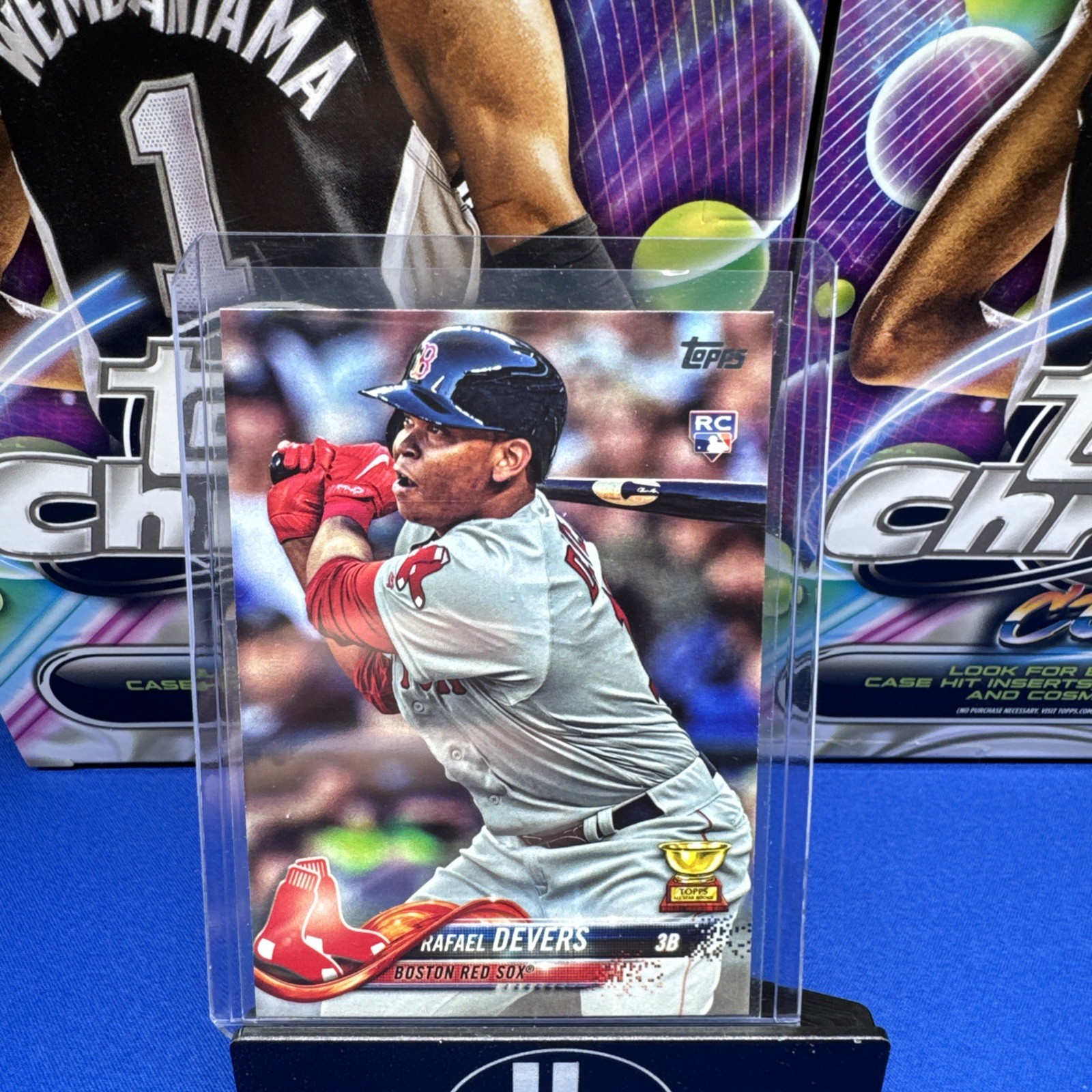 2018 Topps - Rafael Devers #18 Batting (RC)