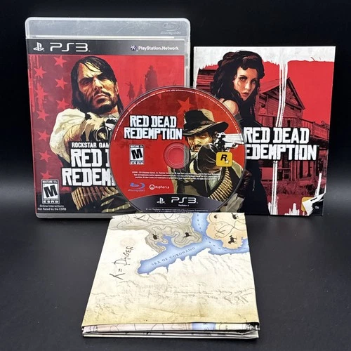 Red Dead Redemption (Sony PlayStation 3, 2010) CIB Complete W/ Map