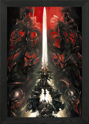 Final Fantasy Spiel gerahmtes Wandbild Poster Leinwanddruck Bild
