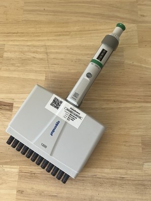 eppendorf research plus 12 Channel 1200, Read