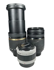 Tamron Lens Outfit 18-270mm 3.5/6.3 28-300mm Macro And Teleconverter AS IS