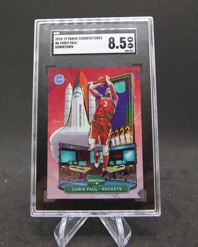 2018 Panini Cornerstones Downtown Chris Paul #6 SGC 8.5