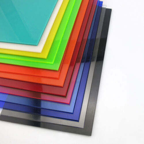 Colored Acrylic Glass Plate Panel Cut Flat Window Various Color Thickness 2.3mm - Picture 4 of 20