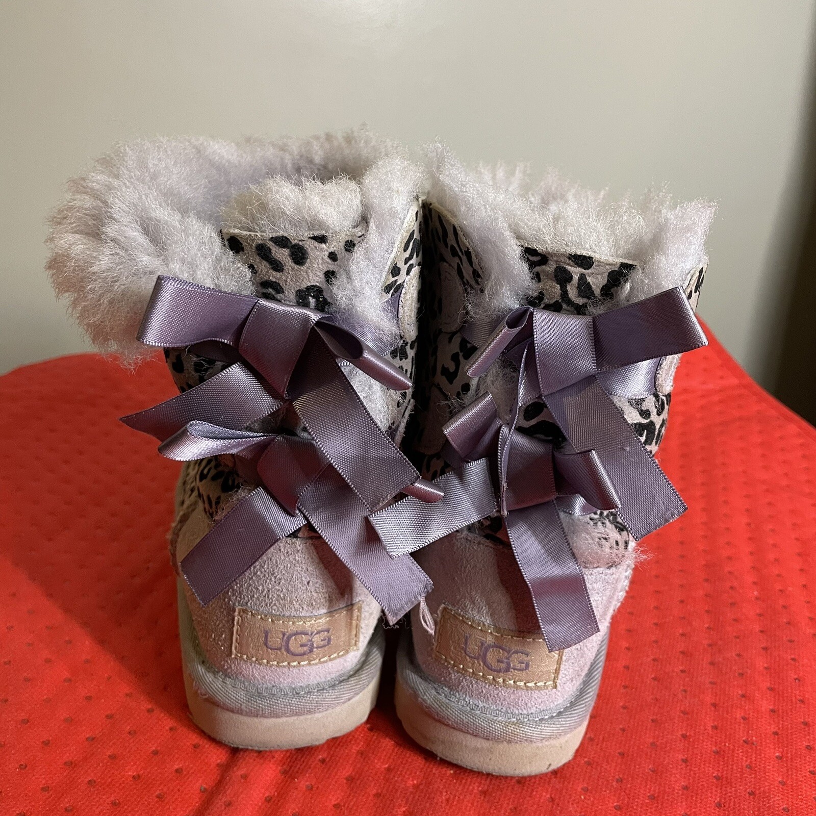UGG T Exotic Bailey Bow II Boots Size US 11 S/N 1102369T image 4