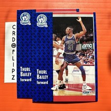1991-92 Fleer Minnesota Timberwolves Basketball Card #316 Thurl Bailey