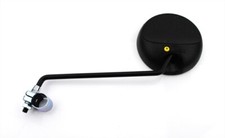 Mofa Moped Mokick universal Rund bumm Spiegel + Schelle Schwarz