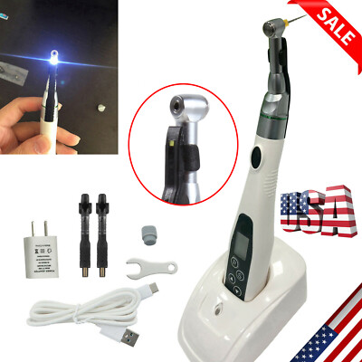 US Dental Wireless LED Endo Motor 16:1 Contra Angle Root Canal Treatment