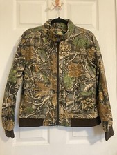 Cabelas For Kids Reversible Jacket Coat Boys XL Camo / Black hunting