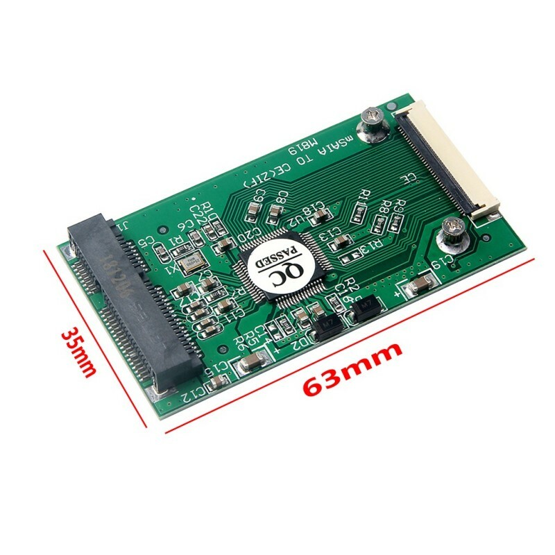 1.8 inch Mini mSATA PCI-E SSD HDD to 40pin ZIF CE Cable Adapter Card