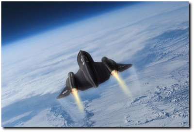 Sixteen Miles High by Peter Chilelli - Lockheed SR-71 Blackbird - Aviation Art