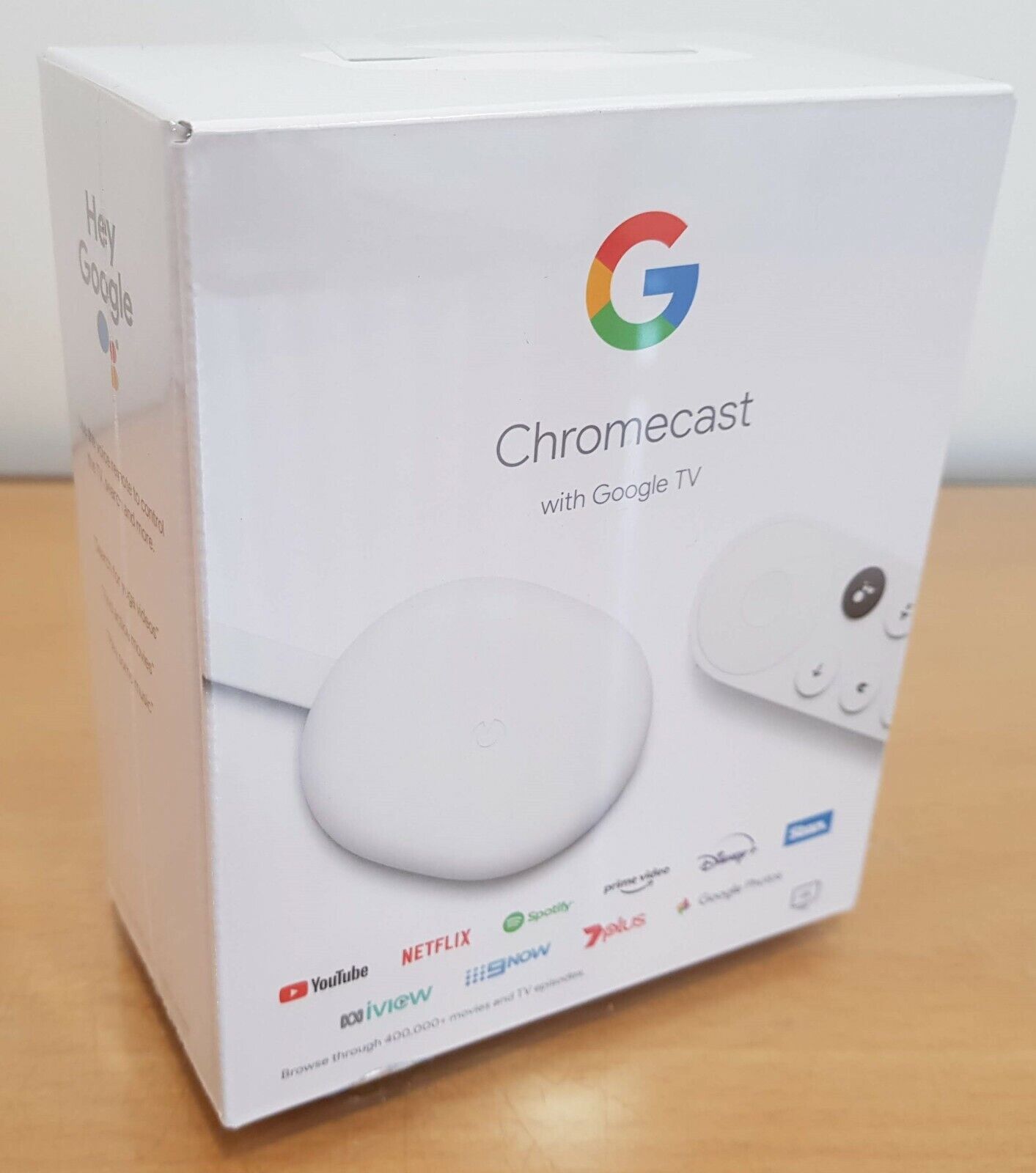 Latest 2021 Google Chromecast with Google TV Snow 4K HDTV WiFi